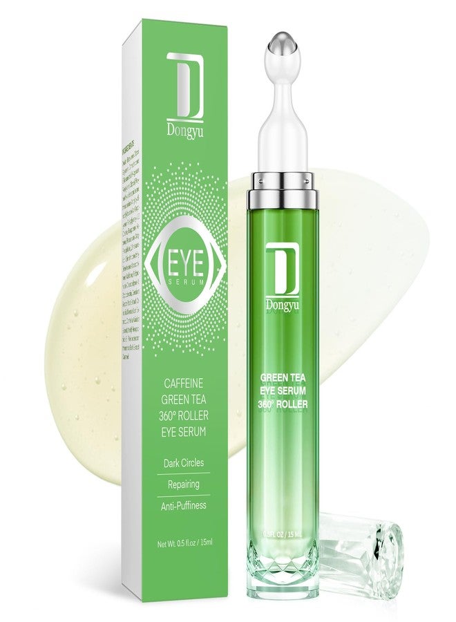 Dongyu Eye Cream Anti Aging: Caffeine Green Tea Eye Cream for Beauty Enthusiasts - Puffy Eye Treatment Morning Night Use (Green) - Image 1